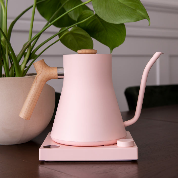 Fellow Stagg EKG 0.9L Kettle - Warm Pink and Maple
