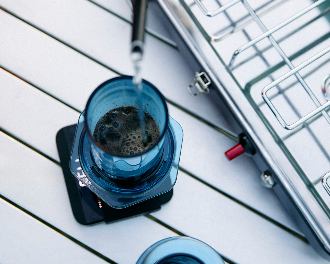 Aeropress Clear Blue || Blue