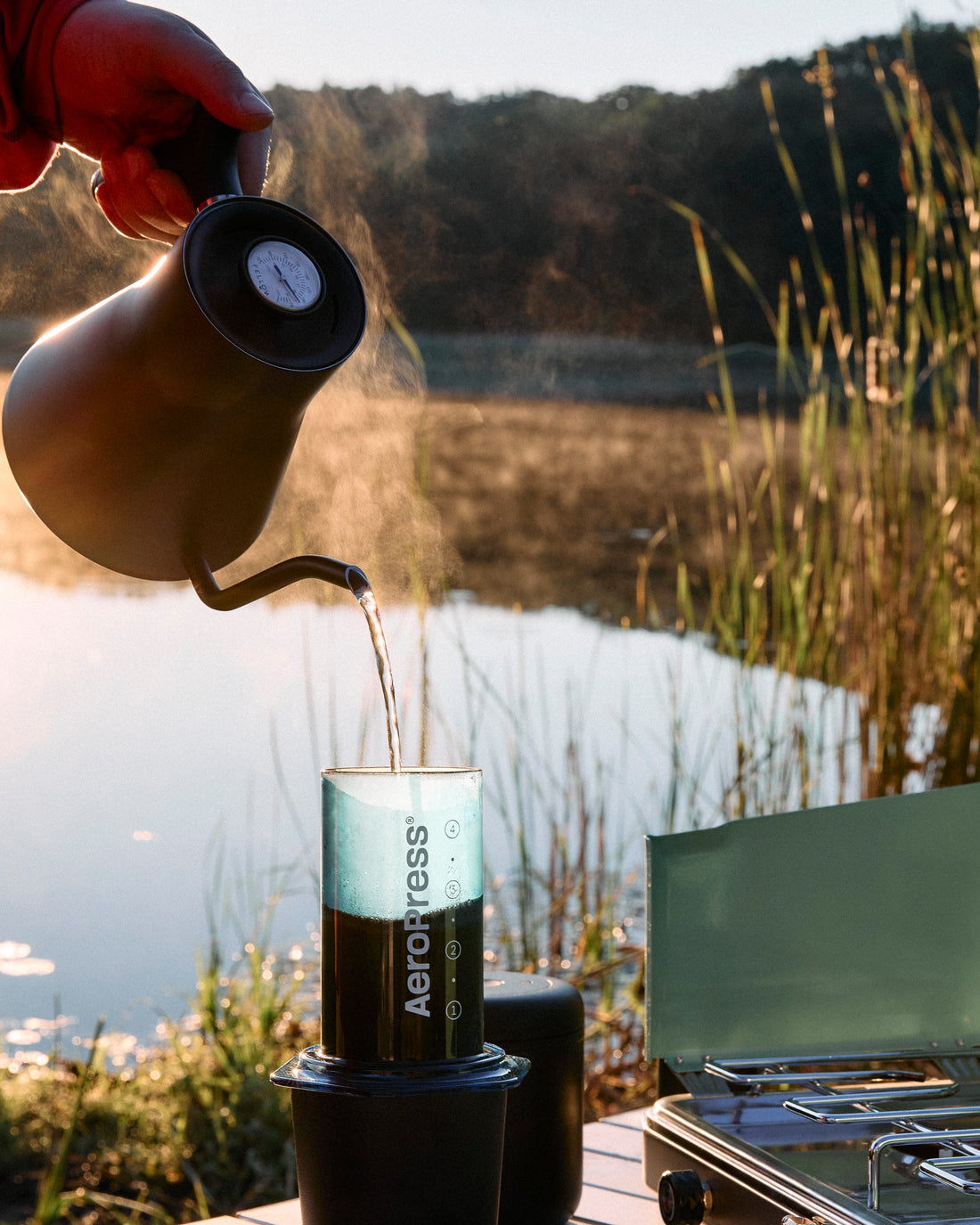 Aeropress Clear Blue || Blue