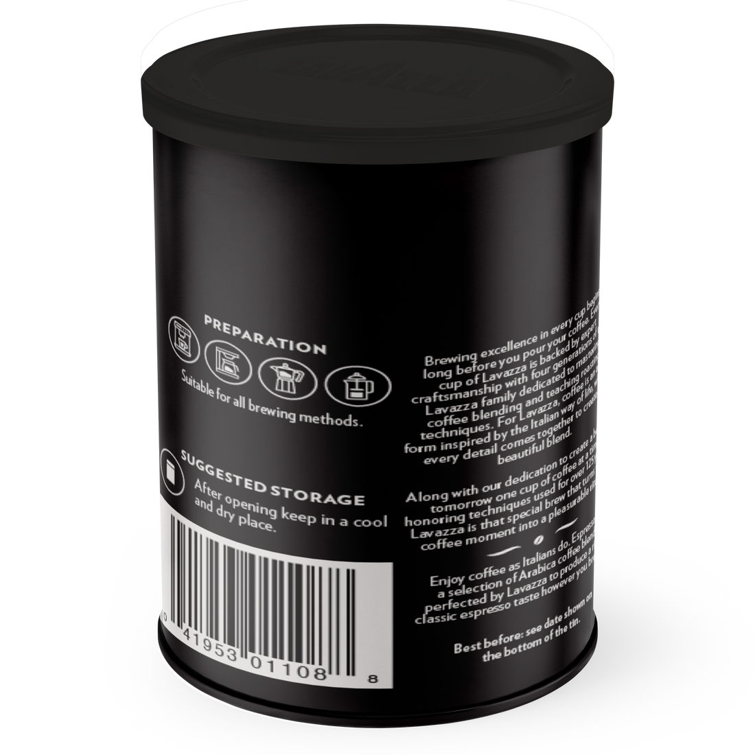 Lavazza Espresso Decaffeinated Ground Espresso