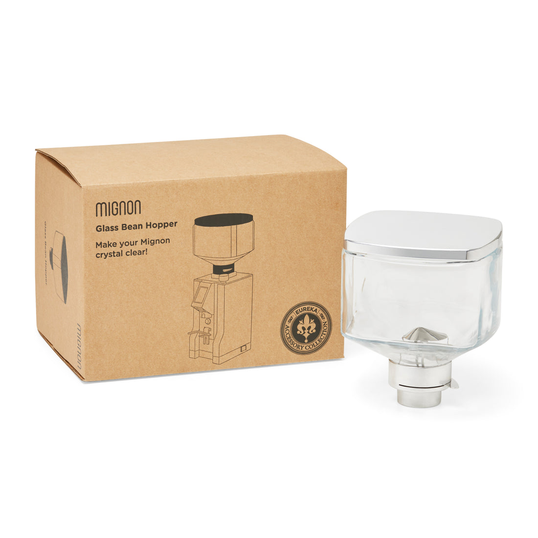 Eureka Mignon Glass Bean Hopper (550g)