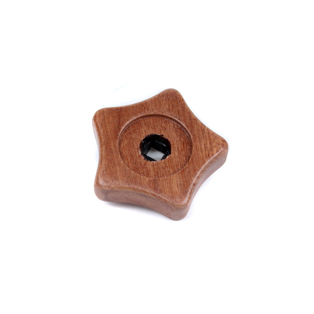 Custom Wood Steam/Water Knob - Ecm 5 Point - Sapele | Arnold Wood Working ECMKNOB5PTSAP