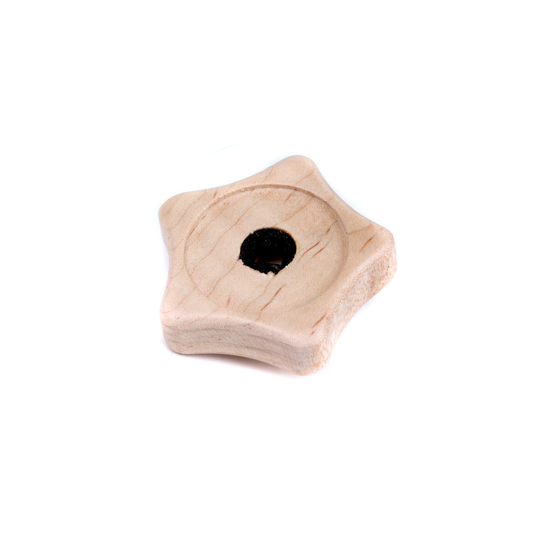 Custom Wood Steam/Water Knob - Ecm 5 Point - Tiger Maple | Arnold Wood Working ECMKNOB5PTTMP