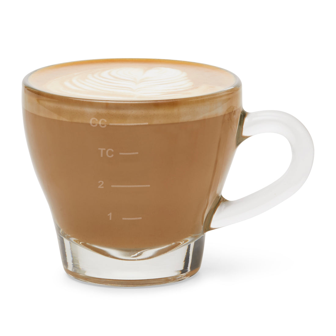 Barista Improving Taste Cappuccino Training Glass - Filled to CC Line