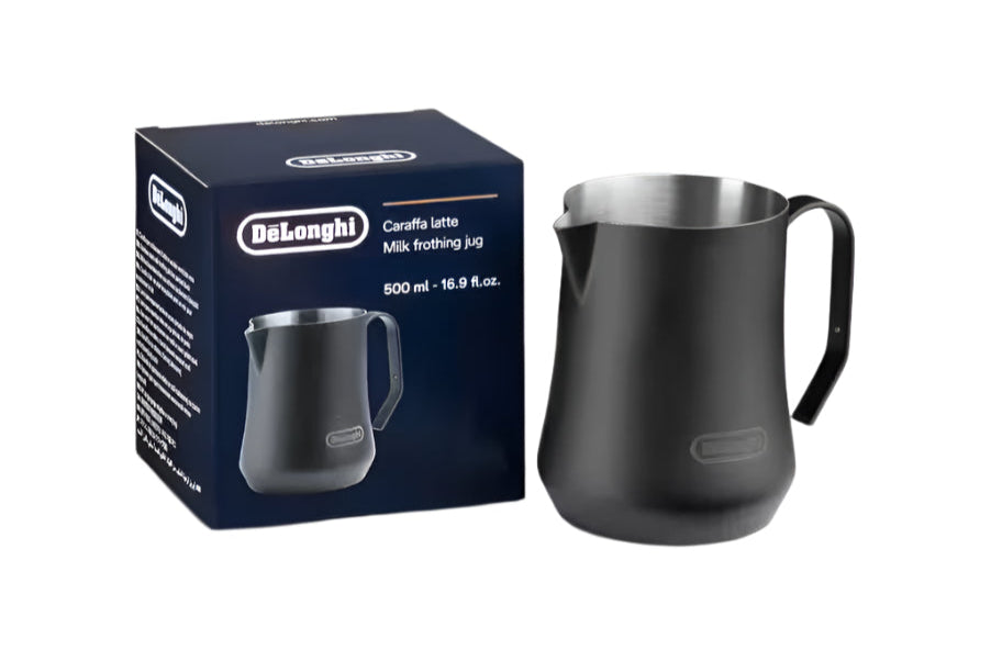 DeLonghi 500ml Frothing Pitcher with Box Black || Black
