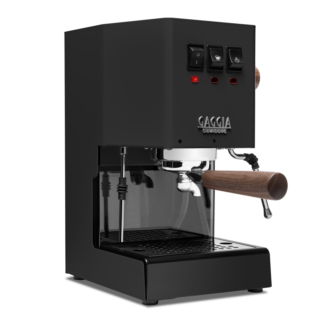 Gaggia Classic Evo Pro Espresso Machine in Thunder Black with Walnut