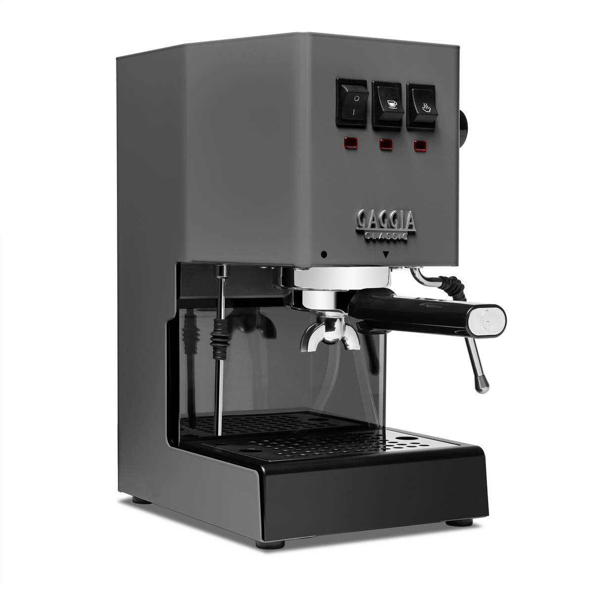 Refurbished Gaggia Classic Evo Pro Espresso Machine in Industrial Grey Whole Latte Love