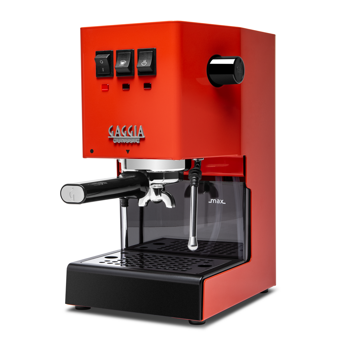 Refurbished Gaggia Classic Evo Pro Espresso Machine in Lobster Red Whole Latte Love