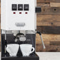 Gaggia Classic Evo Pro Espresso Machine in Polar White with Tiger Maple