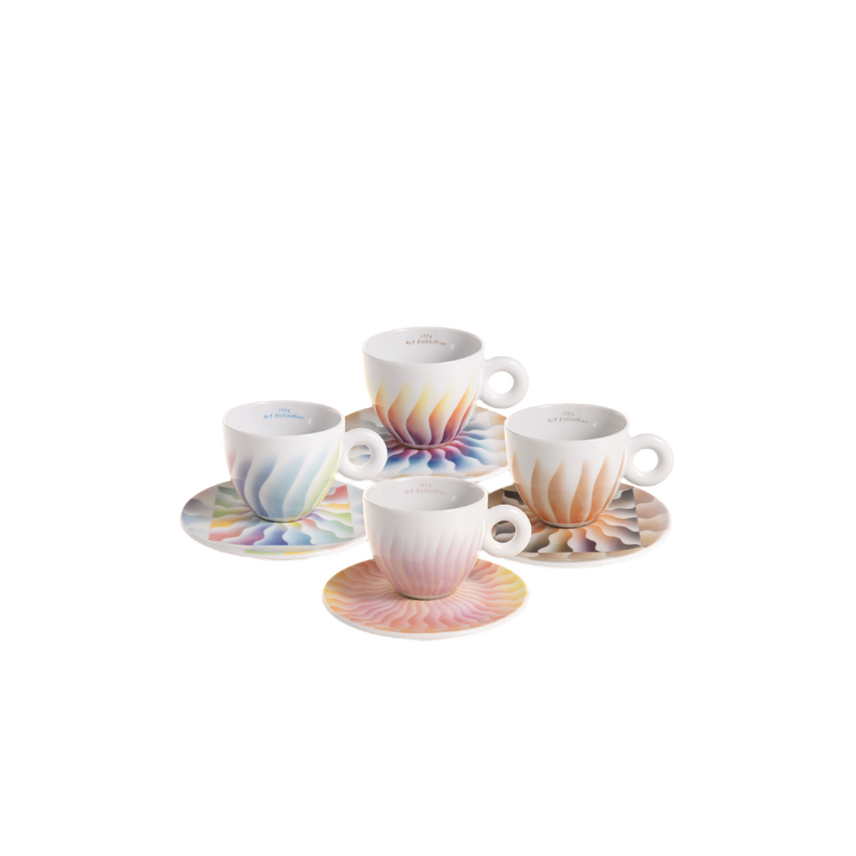 Illy Art Collection Judy Chicago Set of 4 Cappuccino Cups – Whole