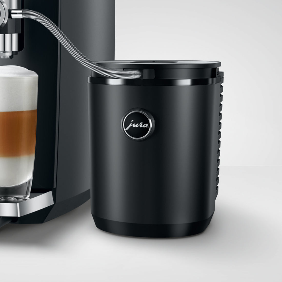 JURA Cool Control 1 L in Black Connected to Frother || Black