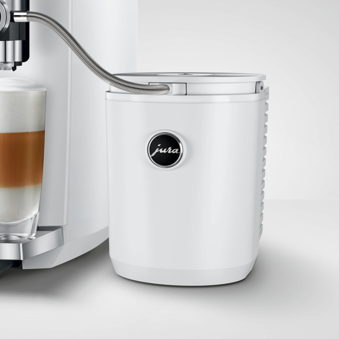 JURA Cool Control 1 L in White Connected to Frother || White
