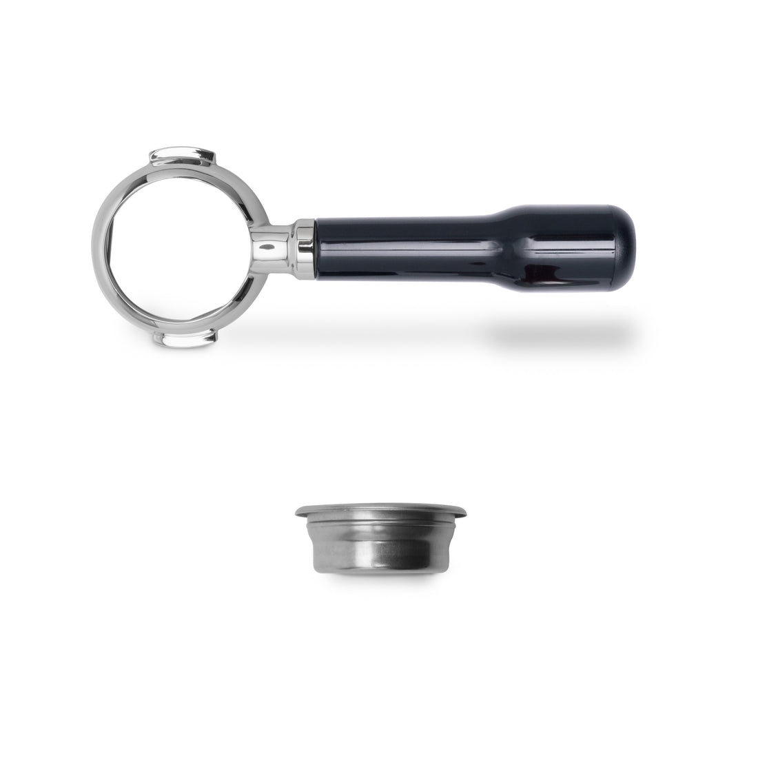 Lelit 58mm Bottomless Portafilter Black with Basket || Black