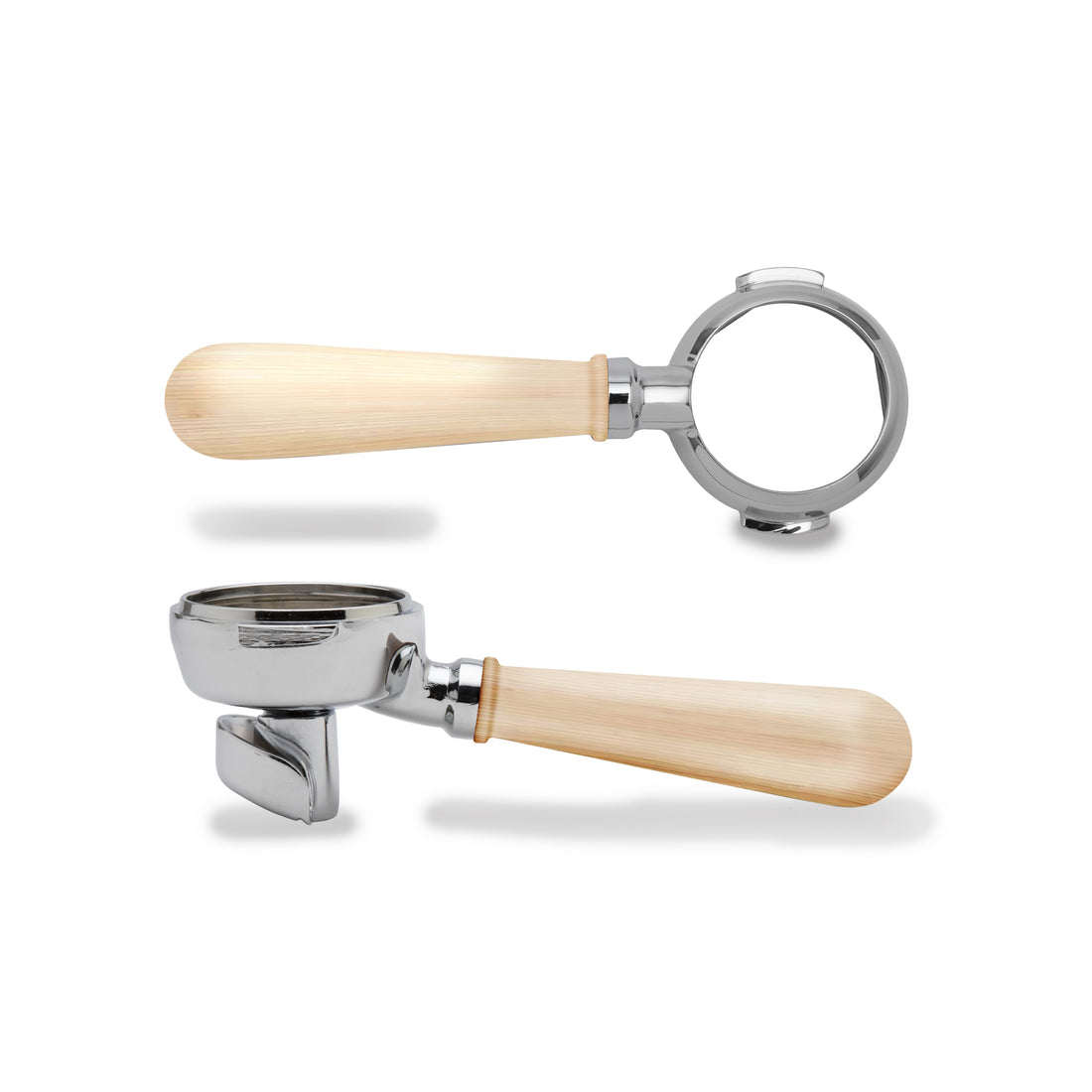 Lelit Bianca Maple Accent Kit Double and Bottomless Portafilters || Maple