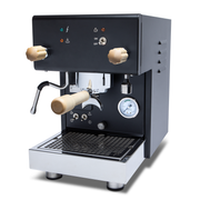 Profitec Pro 300 Dual Boiler Espresso Machine - Matte Black with Tiger Maple