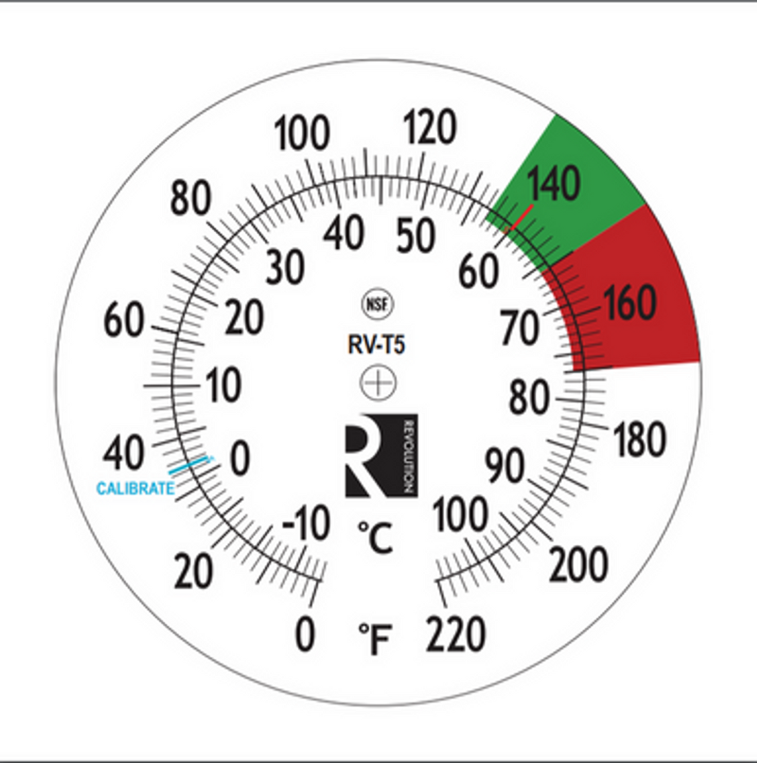 Revolution Steam Thermometer 5"