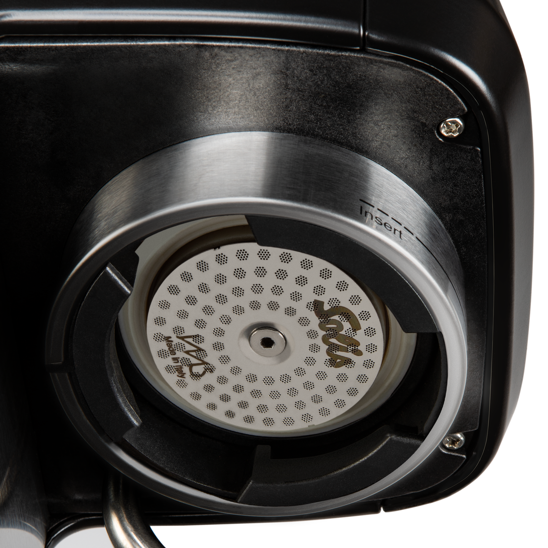 Solis IMS Perfetta Shower Screen Installed in Barista Perfetta Plus