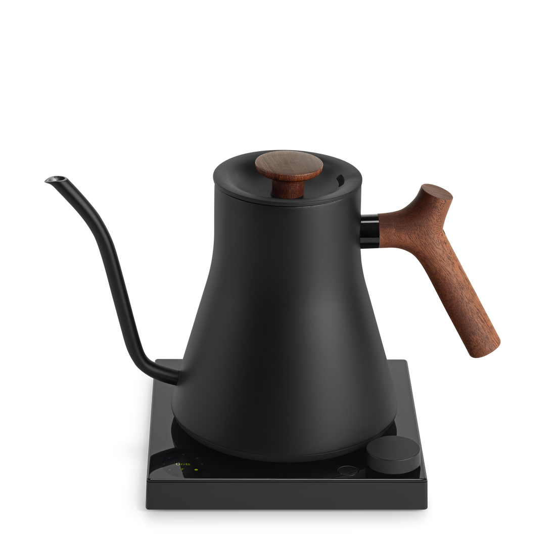 Fellow Stagg EKG Pro Studio Edition 1L Pour Over Kettle - Matte Black with Walnut Accents
