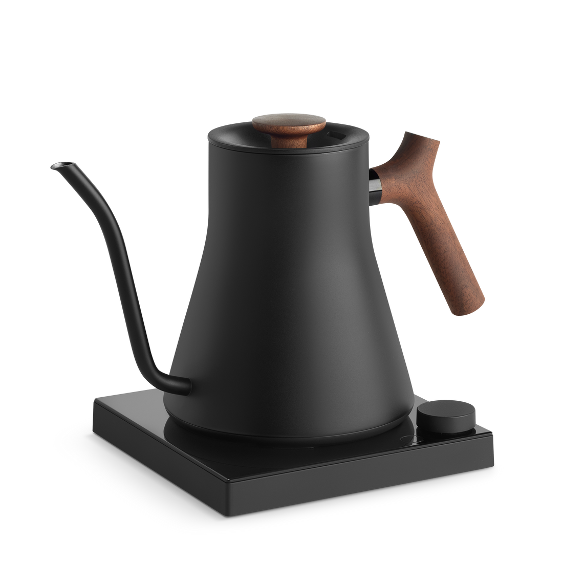 Fellow Stagg EKG Pro Studio Edition 1L Pour Over Kettle - Matte Black with Walnut Accents