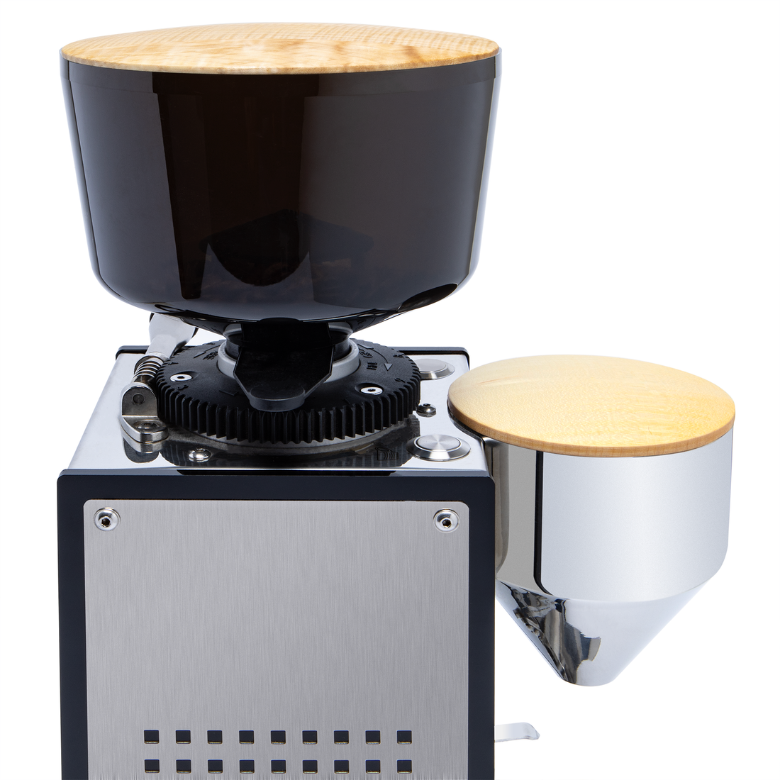 ECM and Profitec 500g Hopper Lid and Funnel Lid - Tiger Maple