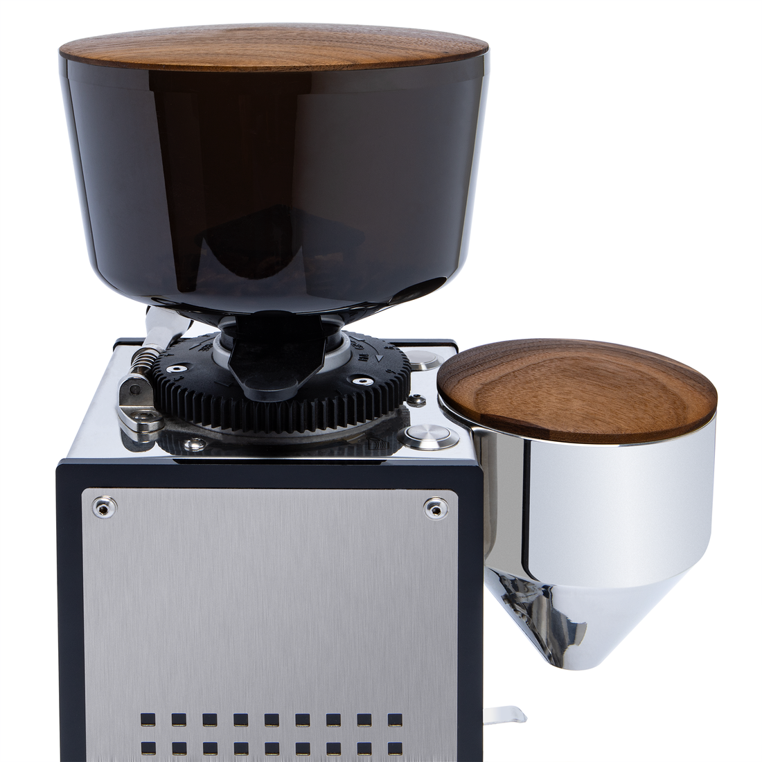 ECM and Profitec 500g Hopper Lid and Funnel Lid - Walnut