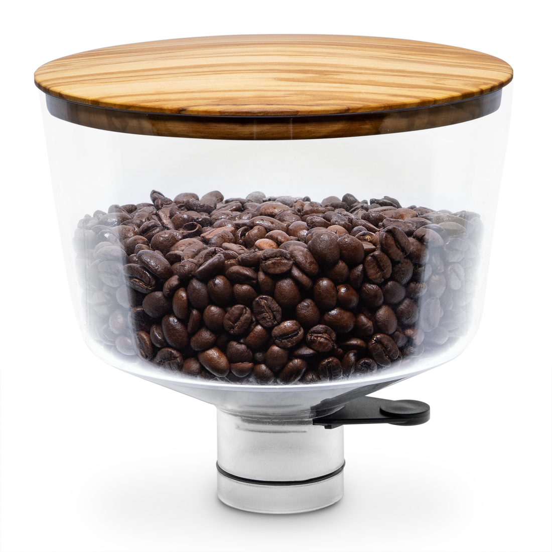 ECM and Profitec 500g Hopper Lid and Funnel Lid - Olive Wood
