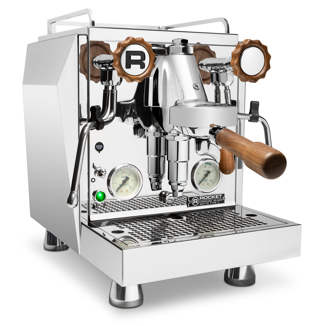 Wiedemann Rocket Classic Double/Single Spount Handles and Knobs and Brew Lever Walnut | 1002006