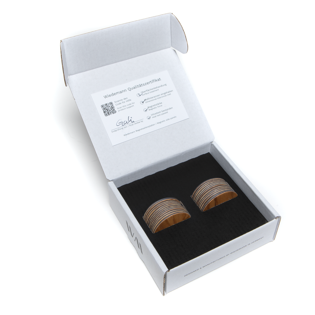 Wiedemann TCA Magnet Pads Olive Wood in Packaging || Olive Wood