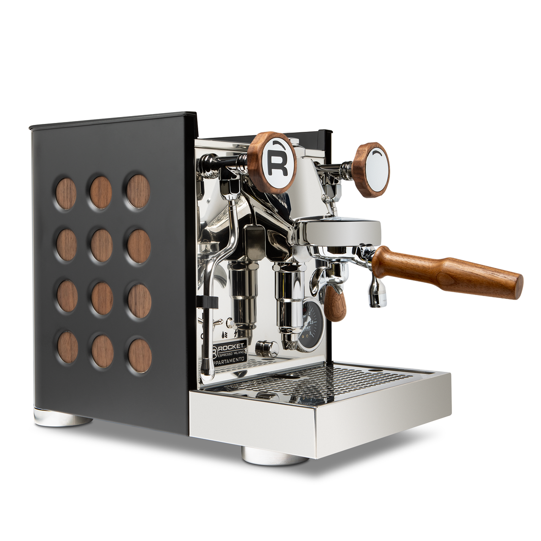 Wiedemann TCA Magnet Pads Walnut in Black Appartamento TCA || Walnut