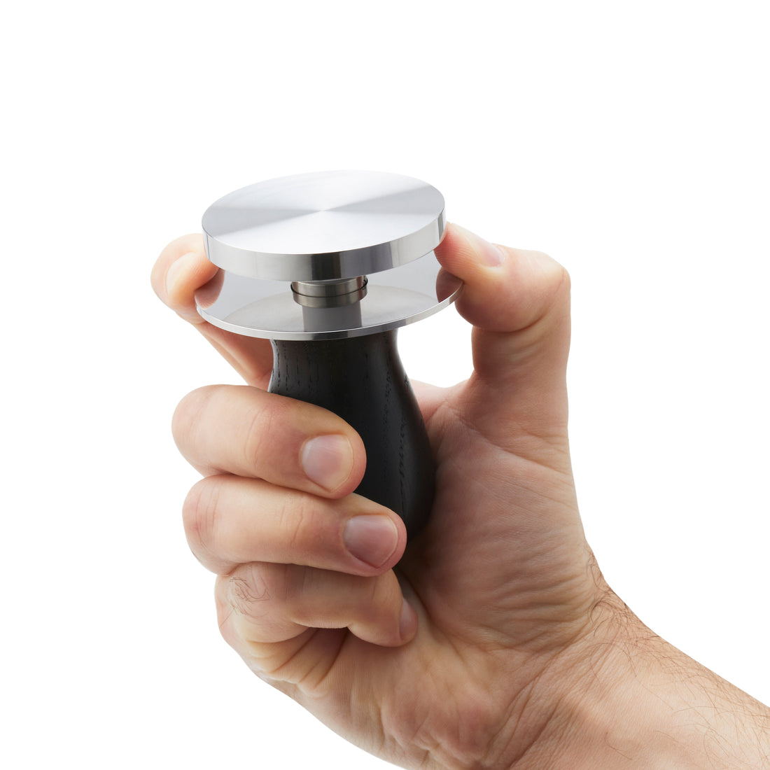 Wiedemann Wiedecent Tamper in Blackened Oak Tamping Platform Retracted || Blackened Oak