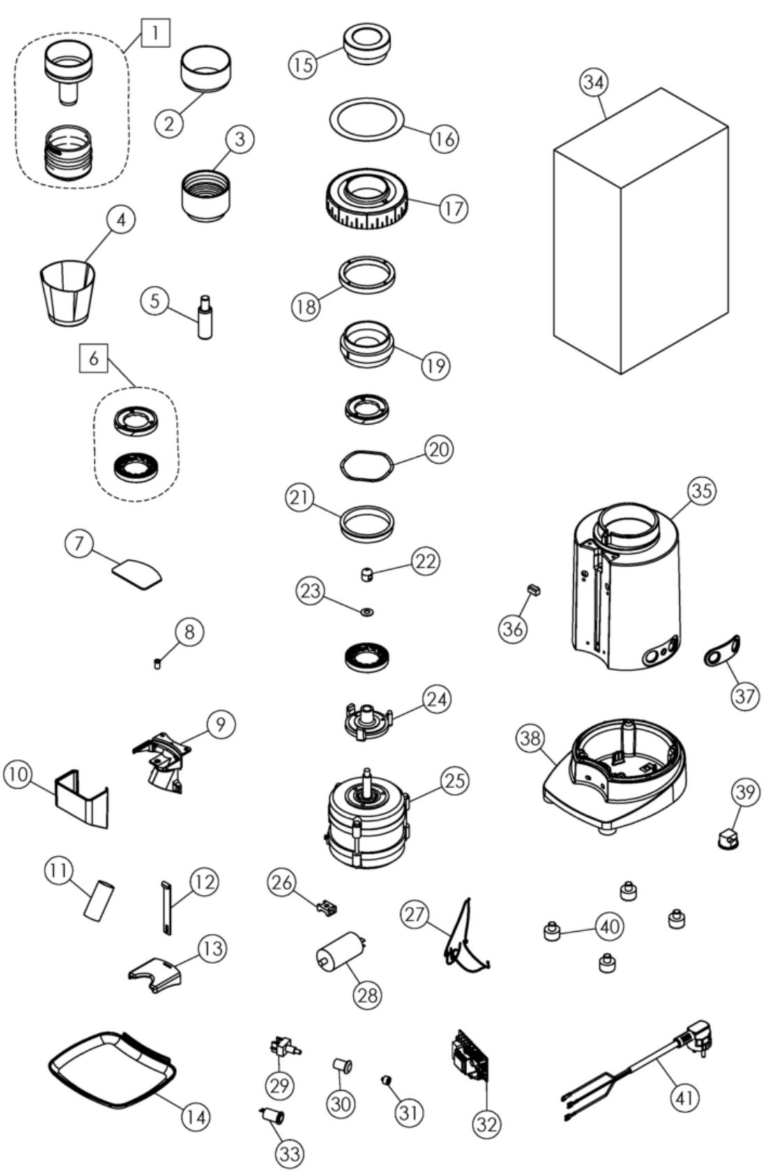 Ceado E5SD Part Diagram: CEAE5SD-1