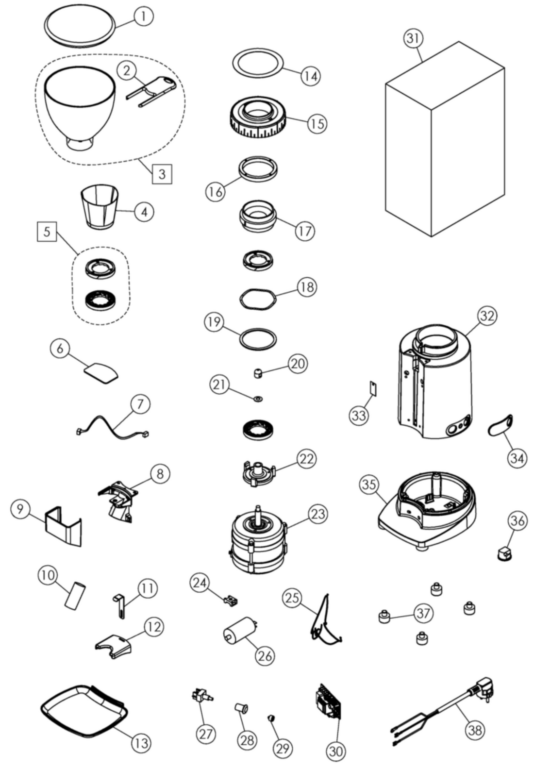 Ceado E6P Part Diagram: CEAE6P-1