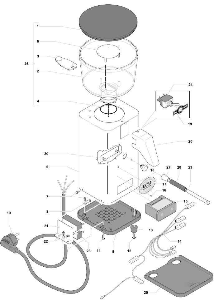 ECM S-Automatik 64 Part Diagram 89150 – Whole Latte Love