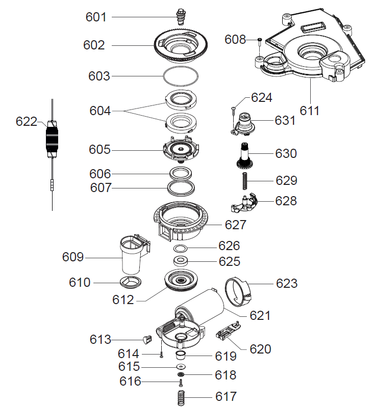 Gaggia Accademia 2022 Part Diagram: EG3004-6