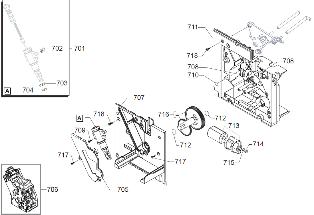 Gaggia Accademia 2022 Part Diagram: EG3004-7