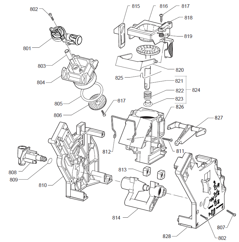Gaggia Accademia 2022 Part Diagram: EG3004-8