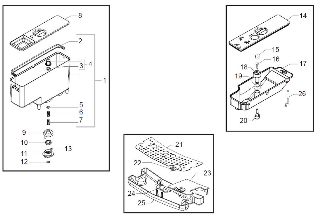 Gaggia Accademia Part Diagram: E74148-4