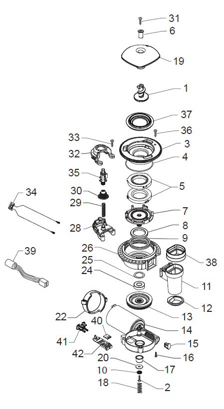 Gaggia Anima Deluxe Part Diagram: E74220-4