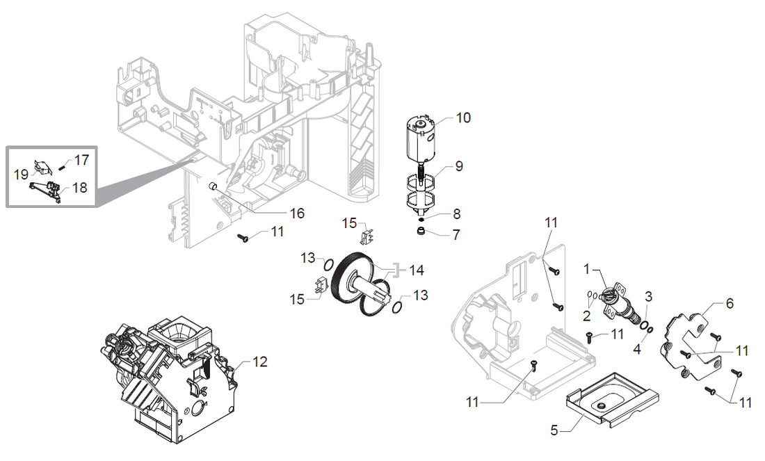 Gaggia Anima Deluxe Part Diagram: E74220-5