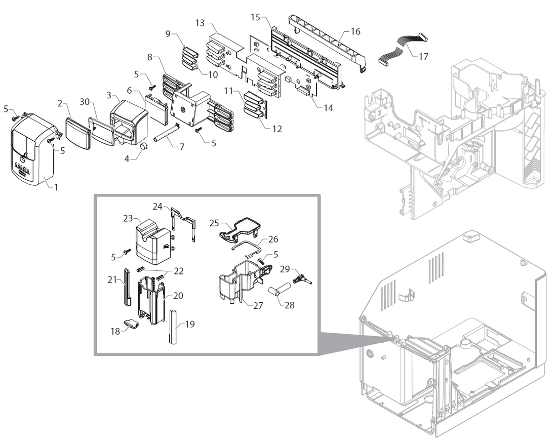 Gaggia Anima Prestige Part Diagram: E74221-3