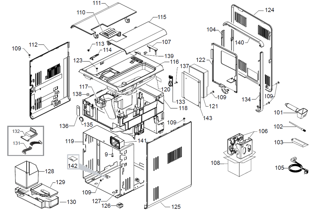 Gaggia Babila Part Diagram: E74236-1