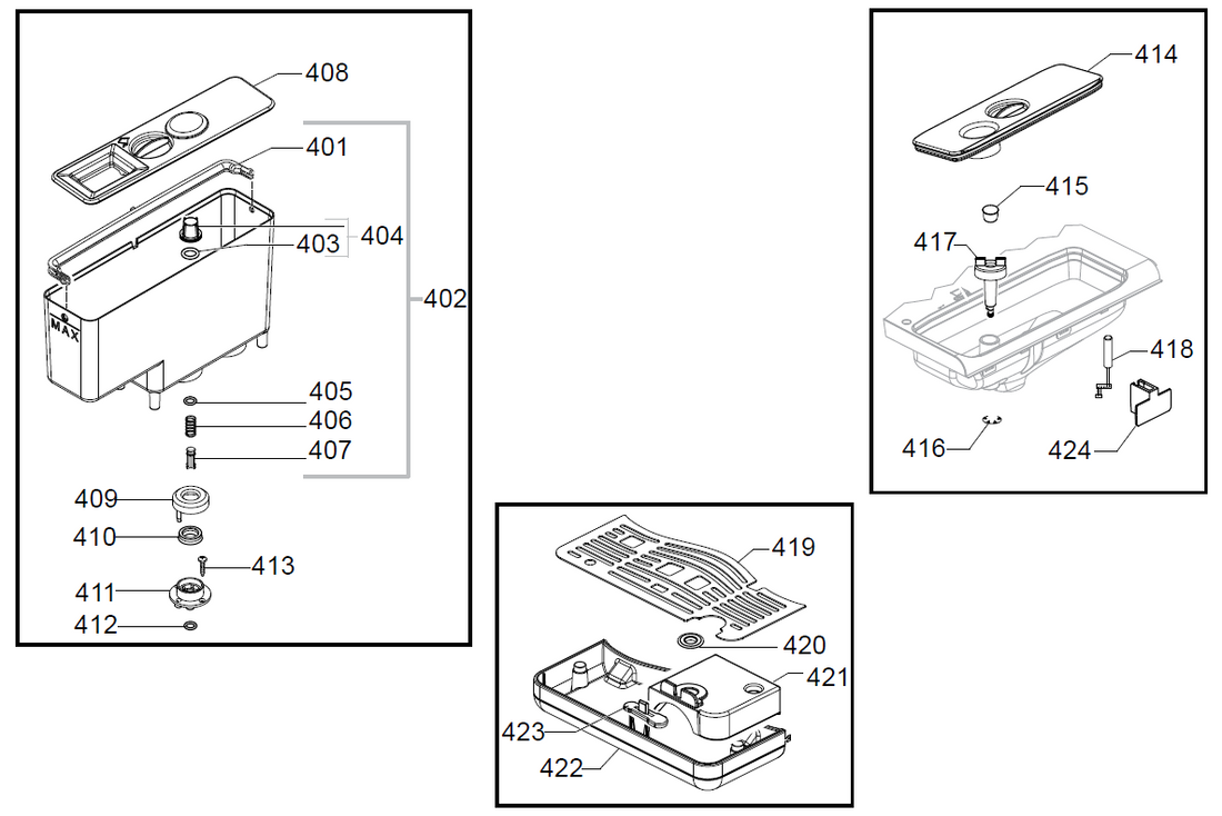 Gaggia Babila Part Diagram: E74236-4