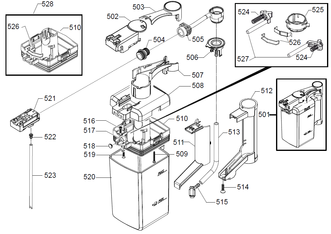 Gaggia Babila Part Diagram: E74236-5