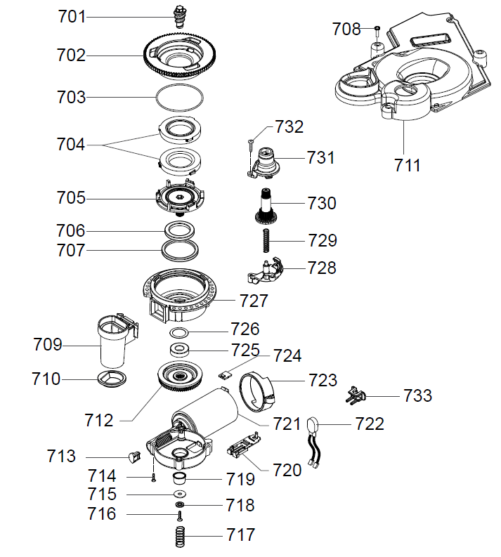 Gaggia Babila Part Diagram: E74236-7