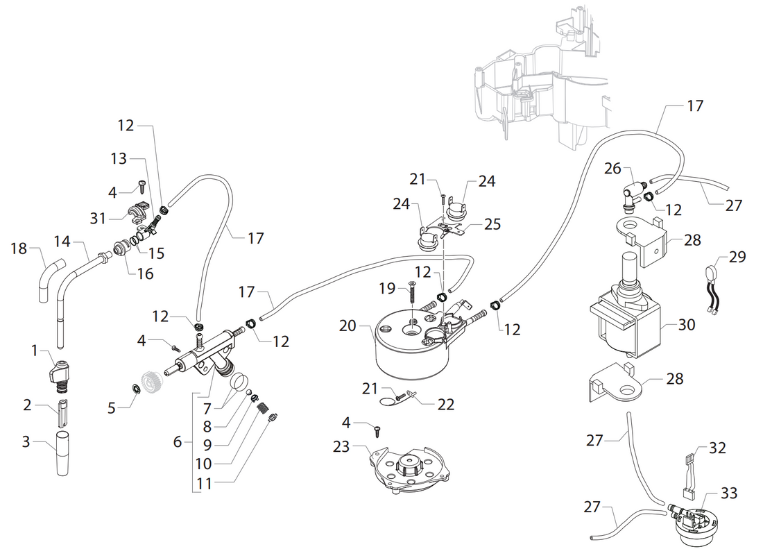 Gaggia Brera Part Diagram: ER0286-3