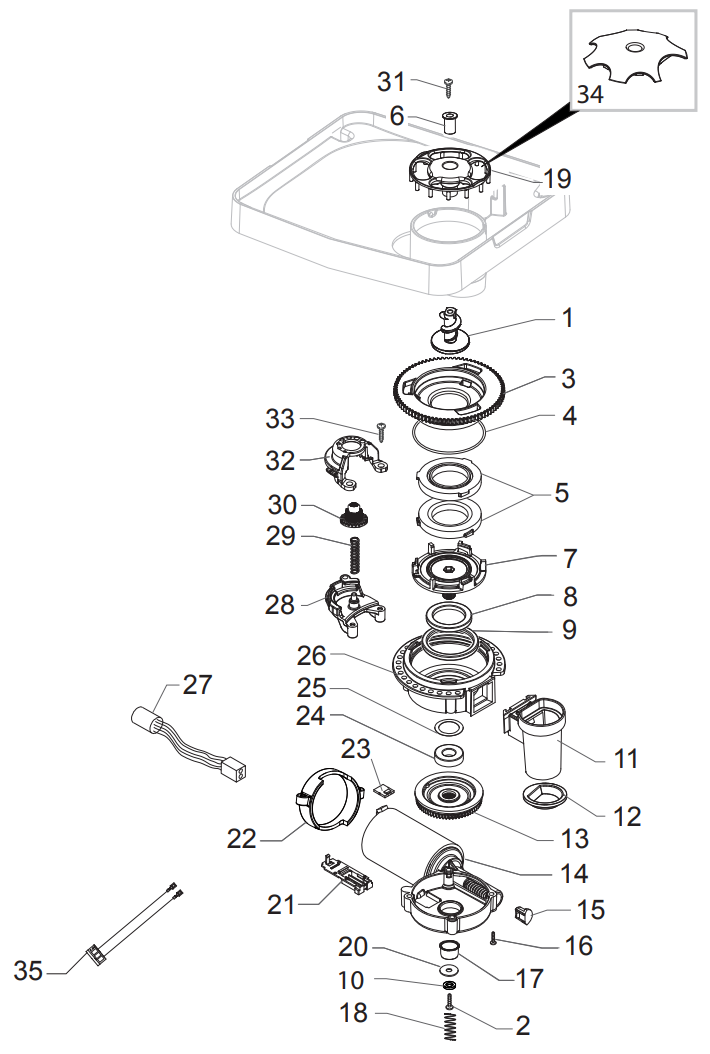 Gaggia Brera Part Diagram: ER0286-4