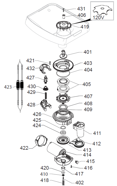Gaggia Cadorna Milk Part Diagram: EG2002-4