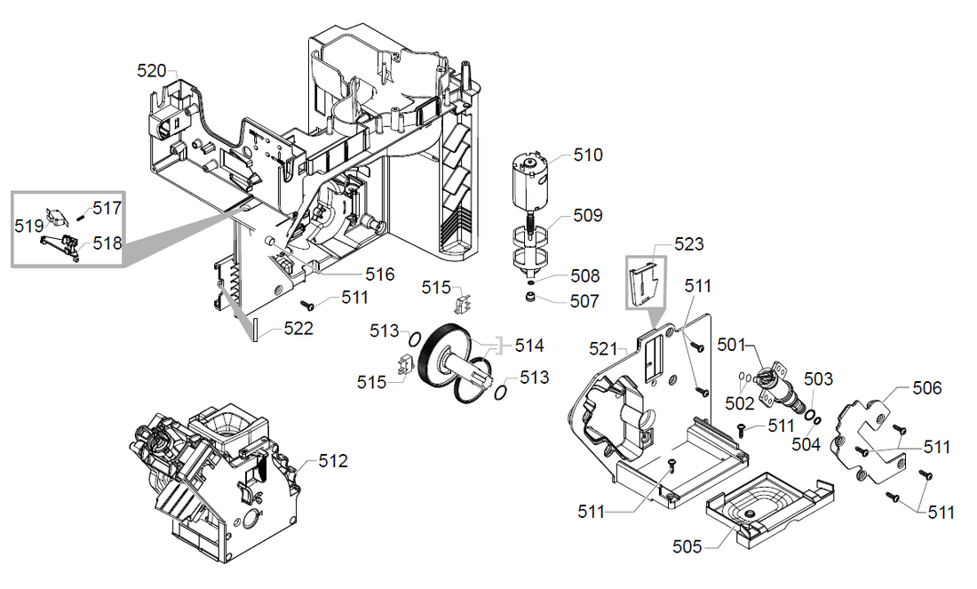 Gaggia Magenta Plus Part Diagram: EG2004-5