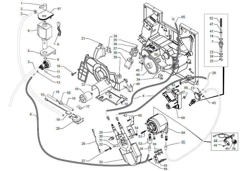 Gaggia Titanium Office Part Diagram: ER0275-3