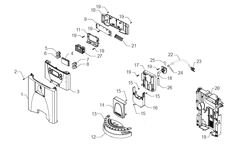 Gaggia Unica Part Diagram: E74155-2